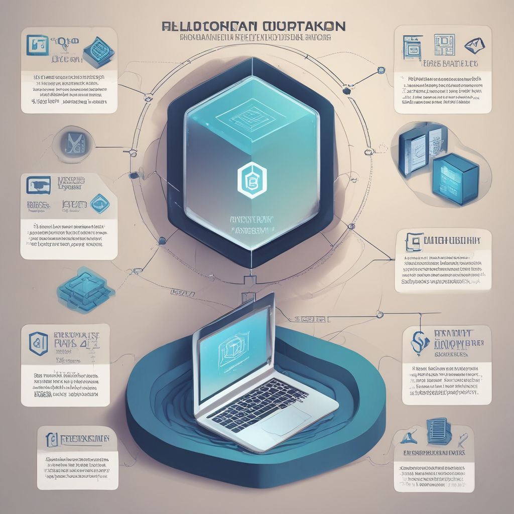 an infographic illustrating blockchain technology in credential verification